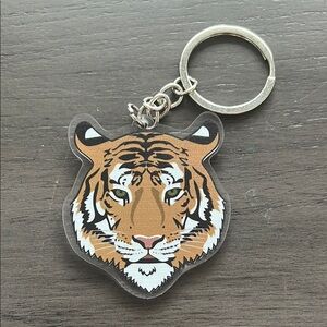Tiger Head Keychain